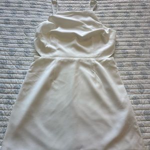 French Connection white beautiful dress with cut outs on the sides
